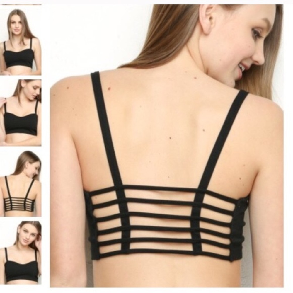 Brandy Melville | OS | Black Bralette - Picture 1 of 8